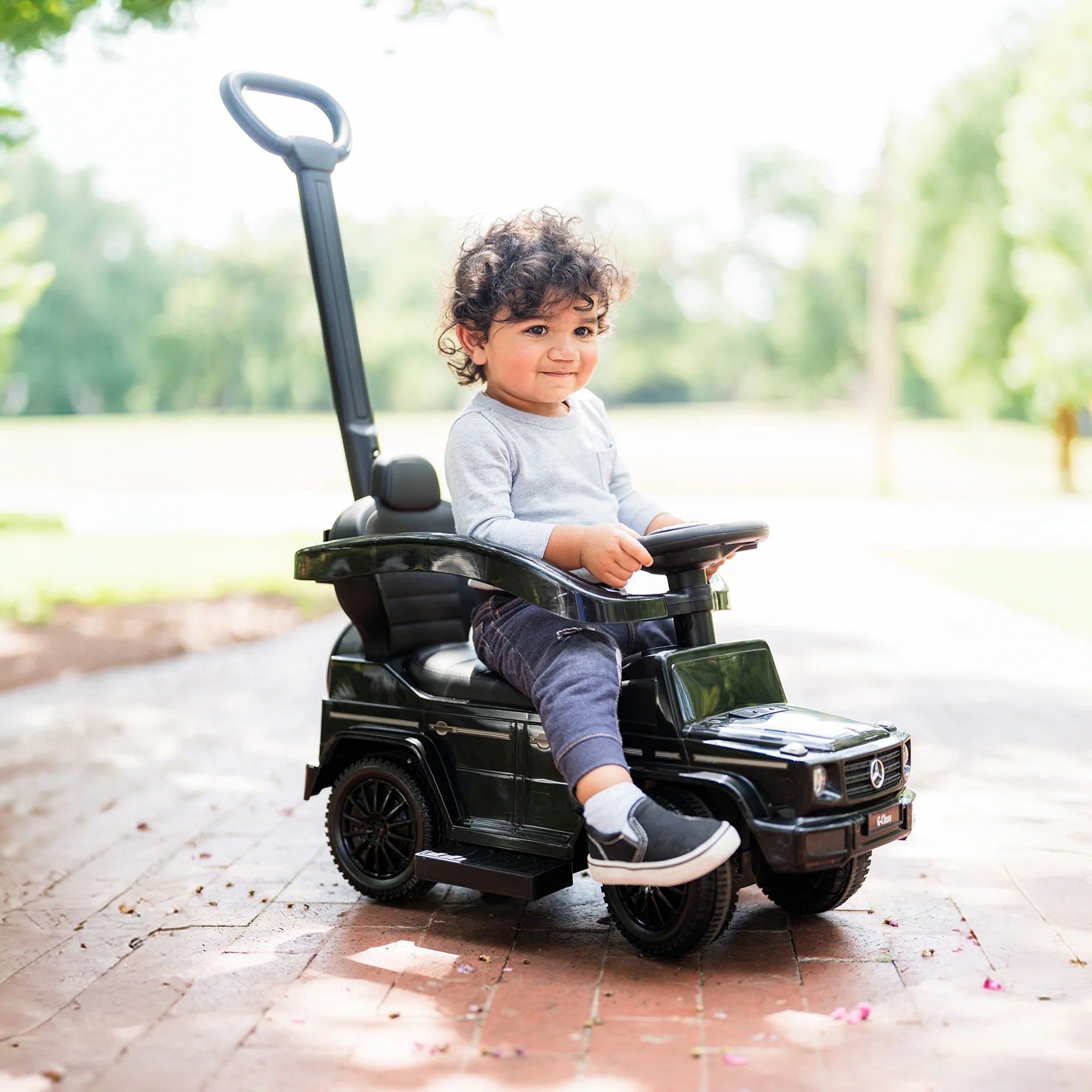 Little Kid's Mercedes G-Wagon Push Car 3 In 1, Best Ride On Cars