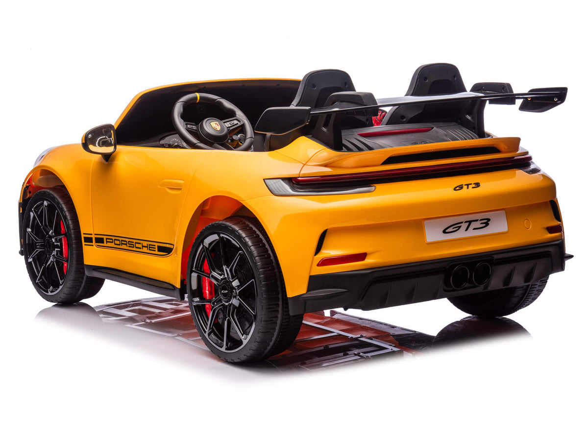 Porsche 911 GT3 Children's Ride On Car 12V Yellow