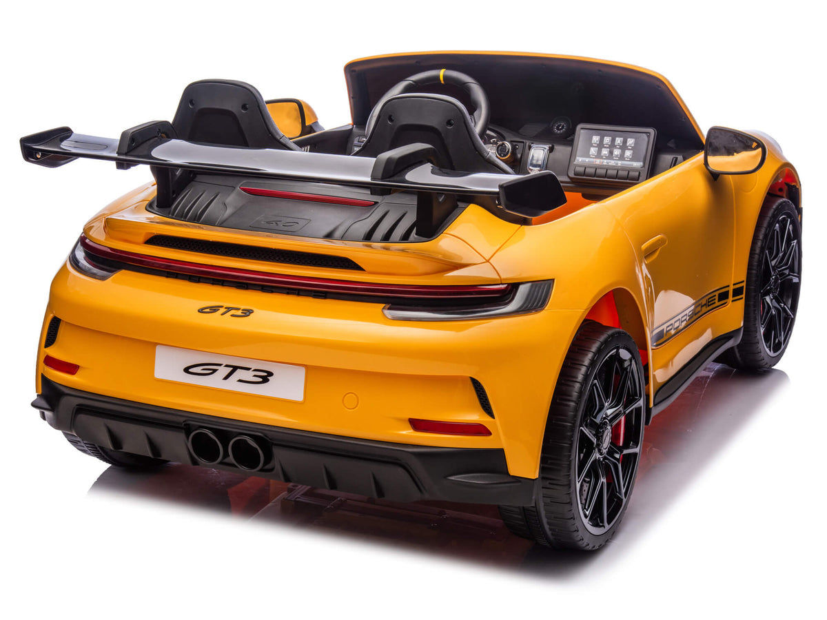 Porsche 911 GT3 Children's Ride On Car 12V Yellow