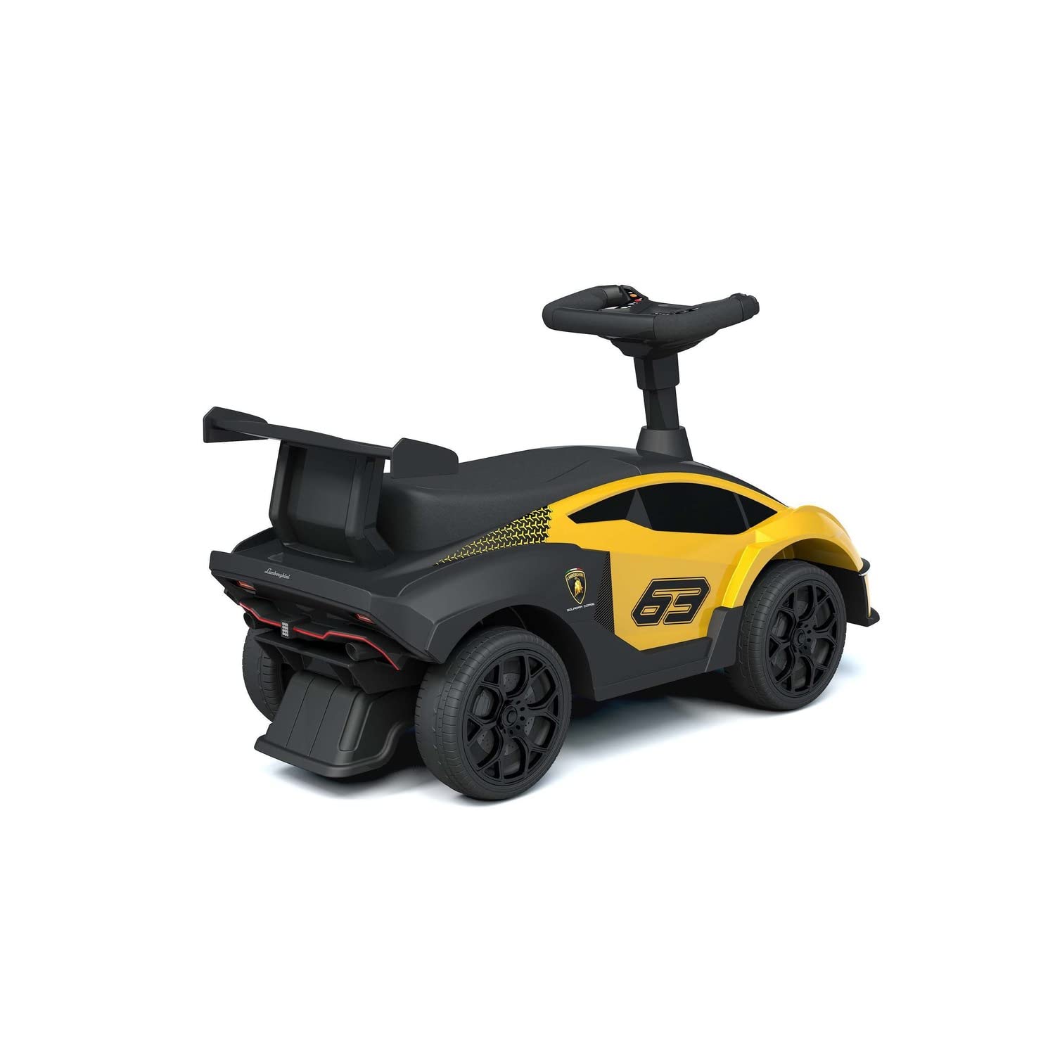 Best Ride On Cars Lamborghini Essenza SCV12 Push Car - Toy for Toddlers With Realistic Steering Wheel, Music, Horn, Comfy Seat, Backrest, Secret Storage