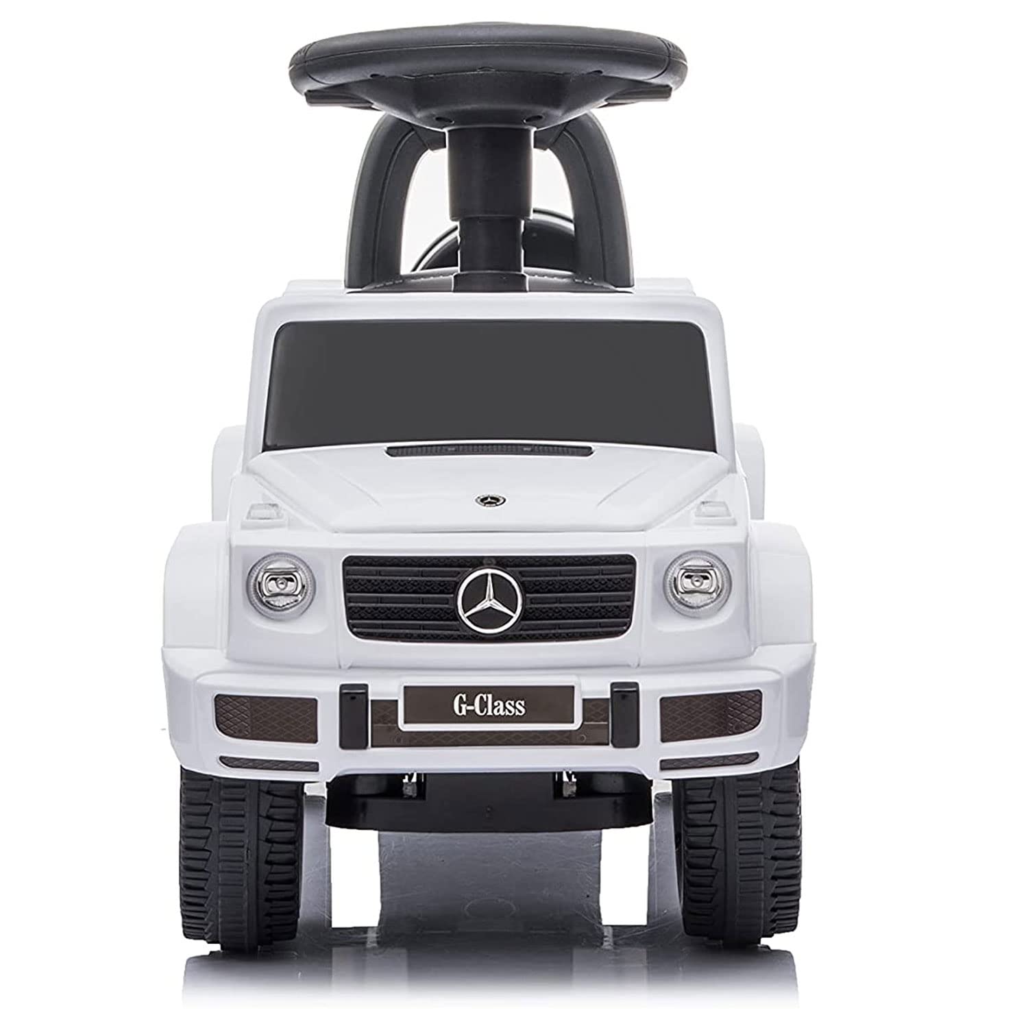 Best Ride On Cars Kids Outdoor Stroller Mercedes G-Wagon Push Car with Working Lights, Horn, and Music for Ages 1 to 3 years
