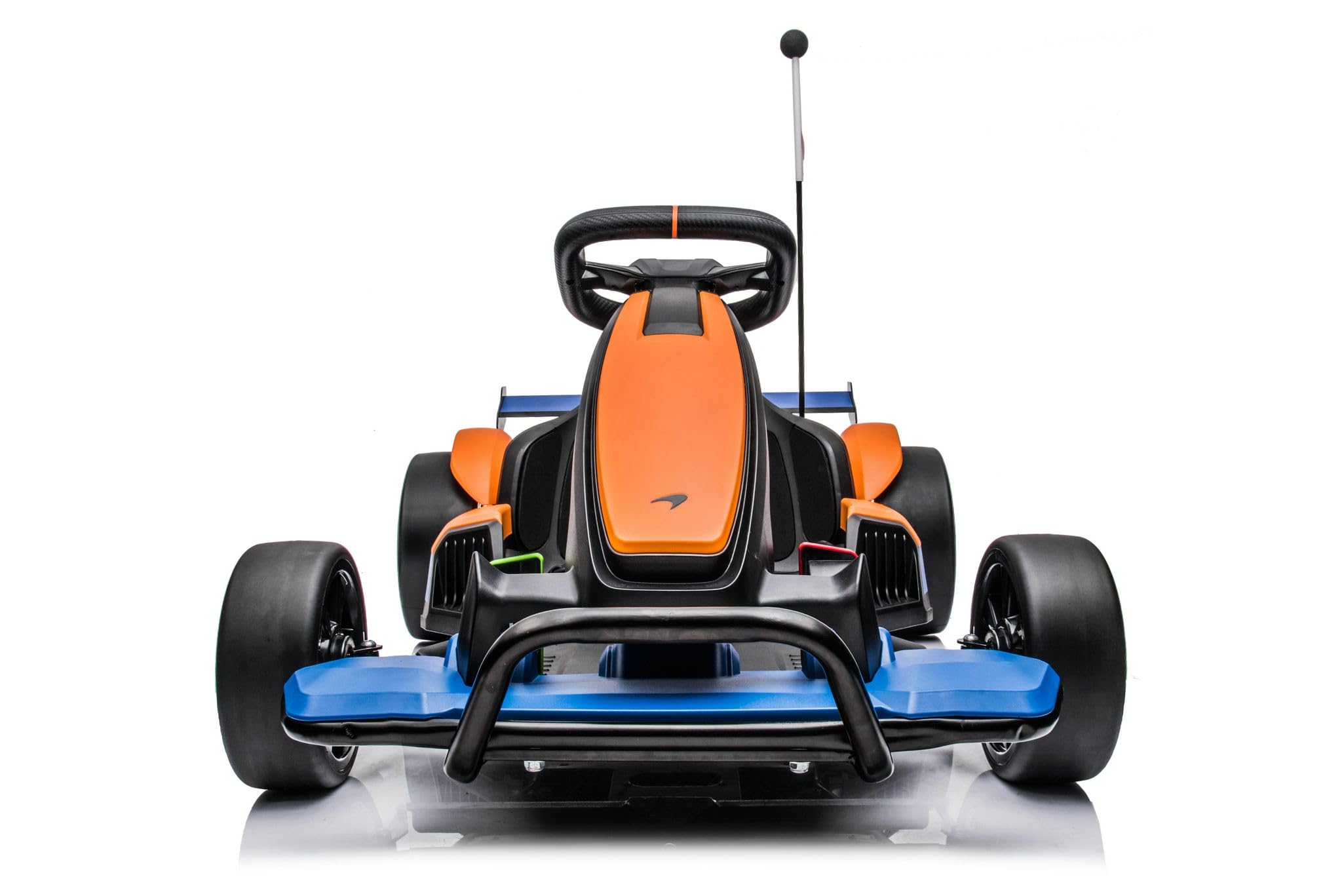 Best Ride On Cars Officially Licensed McLaren GoKart 24V for Ages 6 and Up - Electric Go Kart with Steering Wheel, Versatile Driving Modes, User-Friendly Controls, Black/Orange, Large