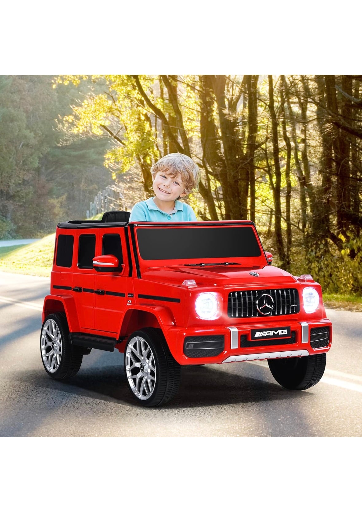 Licensed Mercedes-AMG G63 Ride On Car, with remote control,MP3player ,electric ride on car free shipping