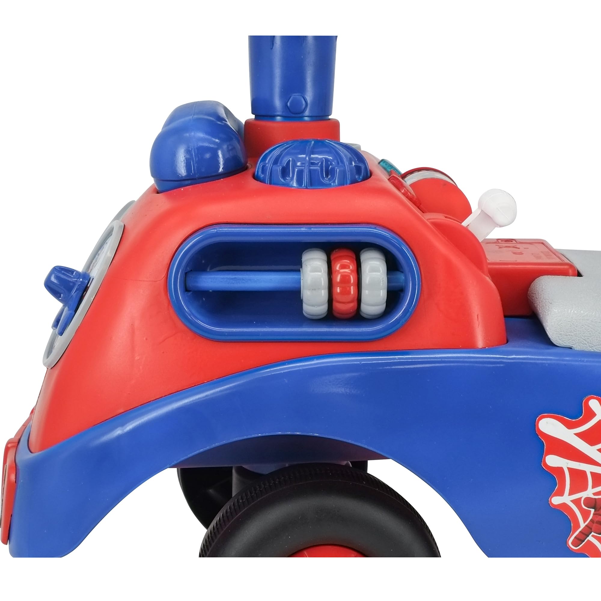 Ride On Kiddieland: My First Activity Ride-On - Amazing Spidey - Lights & Sounds, Foot to Floor Vehicle, Interactive Dashboard, Toddlers & Kids, 18-36mo