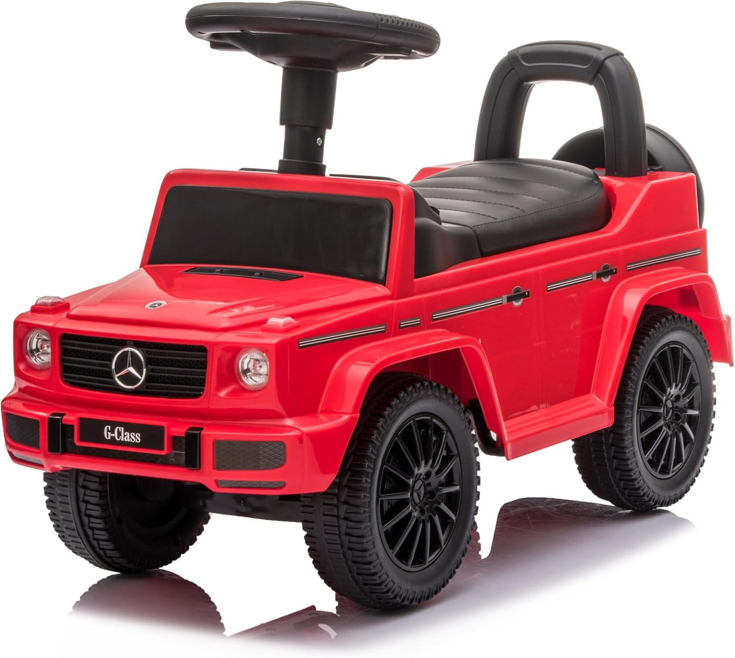 Best Ride On Cars Kids Outdoor Stroller Mercedes G-Wagon Push Car with Working Lights, Horn, and Music for Ages 1 to 3 years