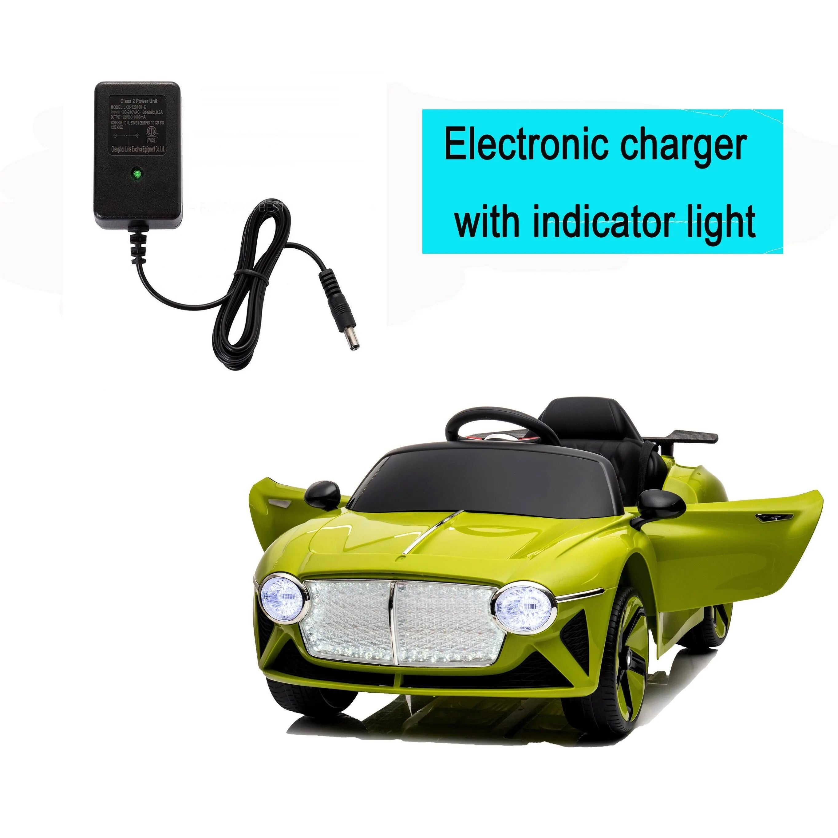 Electric Ride-On Car for Kids with Swing Function and Two Motors