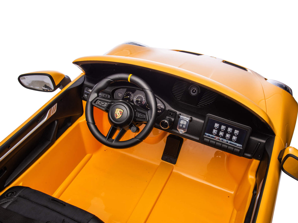 Porsche 911 GT3 Children's Ride On Car 12V Yellow