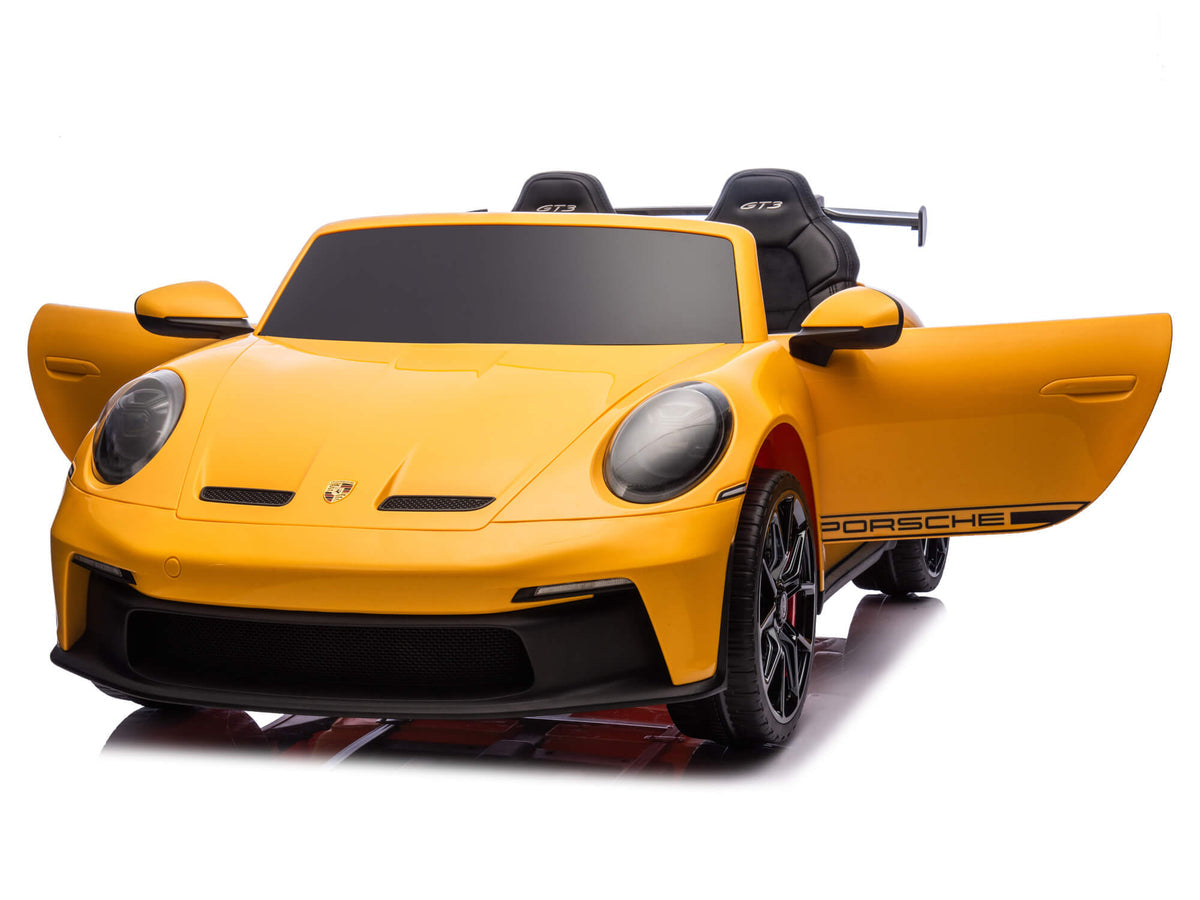 Porsche 911 GT3 Children's Ride On Car 12V Yellow