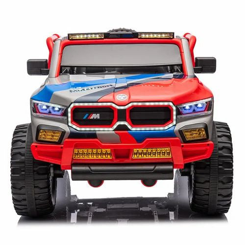 24V Kids Electric Ride on UTV, Kids Toys Car, EVA Wheel with Light, Leather Seat