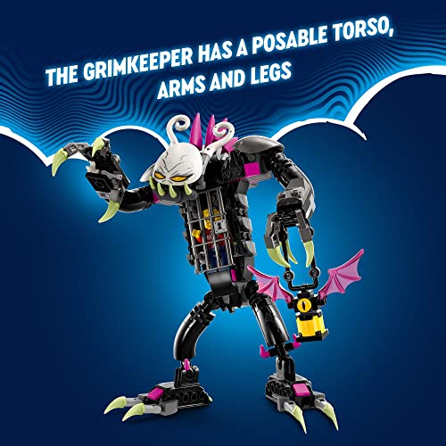 LEGO DREAMZzz Grimkeeper The Cage Monster 71455 Building Toy Transforms from Z-Blob Robot to Mini-Plane to Hoverbike, Unique Birthday Gift for 7+ Year Olds