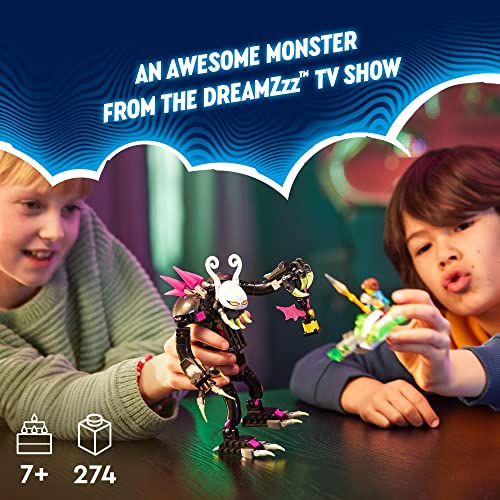 LEGO DREAMZzz Grimkeeper The Cage Monster 71455 Building Toy Transforms from Z-Blob Robot to Mini-Plane to Hoverbike, Unique Birthday Gift for 7+ Year Olds